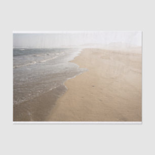 Ocean Whitewash op Beach-document Tissuepapier