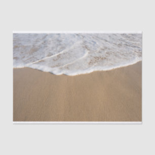 Ocean Whitewash op Beach-document Tissuepapier
