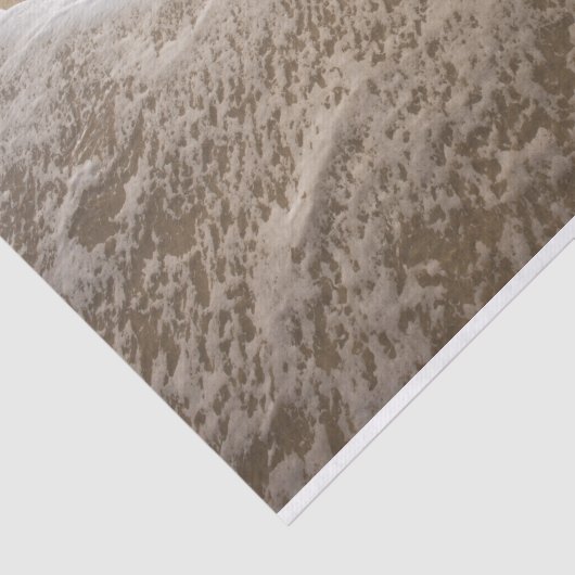 Ocean Whitewash op Beach-document Tissuepapier (Detail)