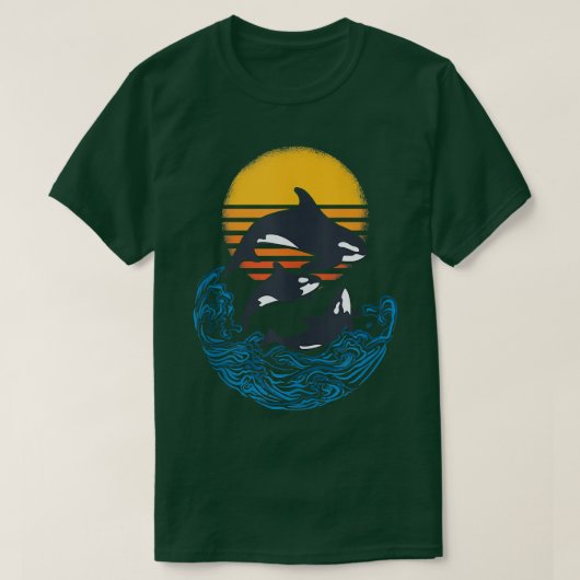 Ocean Wildlife Orcas Killer Whale Shark Tanktop (Design voorkant)