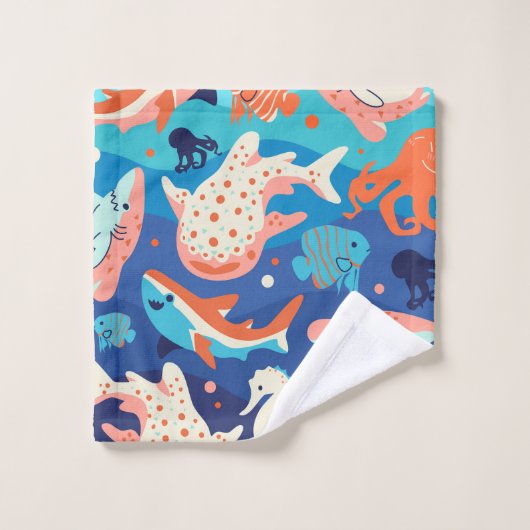 Ocean Wonders Bad Handdoek (Wasdoekje)
