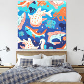 Ocean Wonders Canvas Afdruk (Insitu (Slaapkamer))
