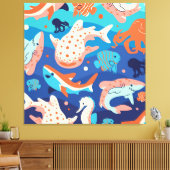 Ocean Wonders Canvas Afdruk (Insitu (Woonkamer))