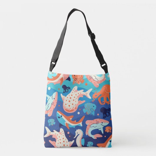 Ocean Wonders Crossbody Tas (Achterkant)