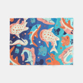 Ocean Wonders Fleece Deken (Voorkant (Horizontaal))