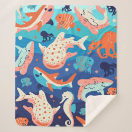 Ocean Wonders Sherpa Deken