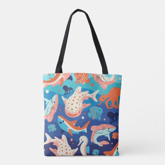 Ocean Wonders Tote Bag (Achterkant)