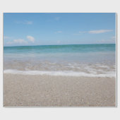 Ocean Wrapping Paper Beach Wedding Ocean I Natural Cadeaupapier (Vlak)