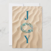 Ocean Wreath JOY kerstkaart (Voorkant)