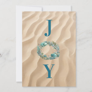 Ocean Wreath JOY kerstkaart