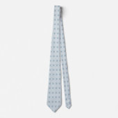 Ocean X Fractal Blue Lace - Necktie Stropdas (Voorkant)