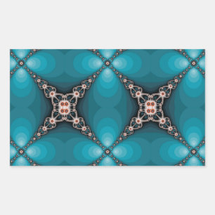 Ocean X Fractal Design Rechthoekige Sticker