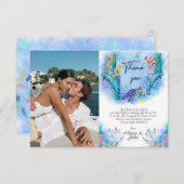 Ocean Zee Animals Baby shower Hartelijk dank Bedankkaart (Voorkant / Achterkant)