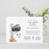 Ocean Zee Animals Mailbox Shower per post Kaart (Staand voorkant)
