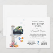 Ocean Zee Animals Mailbox Shower per post Kaart (Voorkant / Achterkant)