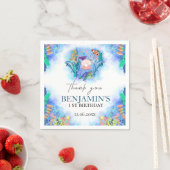 Ocean Zee Animals Wild One Birthday Napkins Servet (Insitu)