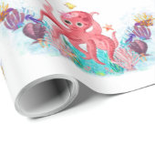 Ocean Zee baby Octopus Cadeaupapier (Rol Hoek)