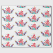 Ocean Zee baby Octopus Cadeaupapier (Vlak)