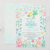 Ocean Zee Baby shower Invitation Kaart (Voorkant / Achterkant)