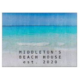 Ocean Zee Beach Coastal Blue Aqua Personal Family Snijplank