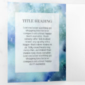 *~* Ocean Zee Beach Foto Logo Drievoudige brochure Drieluik Kaart (Binnenzijde eerst)