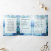 *~* Ocean Zee Beach Foto Logo Drievoudige brochure Drieluik Kaart (Binnen)