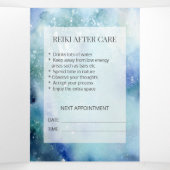 *~* Ocean Zee Beach Foto Logo Drievoudige brochure Drieluik Kaart (Binnenkant midden)