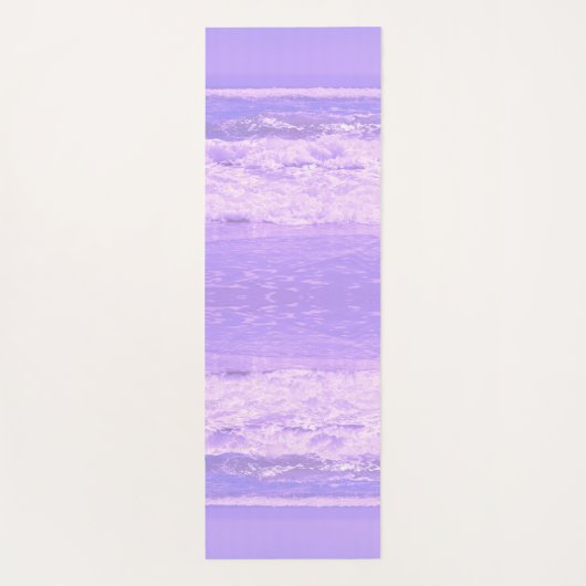 Ocean Zee Beach Paarse Waves Water Yogamat (Achterkant)