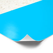 Ocean Zee Beach Palm Sand Natuur Name Personalize Perfect Poster (Hoek)