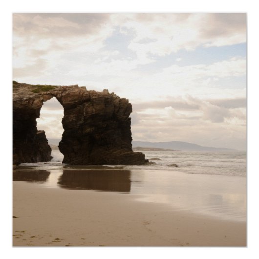 Ocean Zee Beach Rock Sand Natuur Name Personalize Poster (Voorkant)