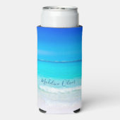 Ocean Zee Blue Business Modern Seltzer Blikjeskoeler (Seltzer Achterkant)