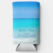 Ocean Zee Blue Business Modern Seltzer Blikjeskoeler (Voorkant)