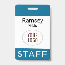 Ocean Zee Blue Personeelsnaam Badge Clip Reel Lany