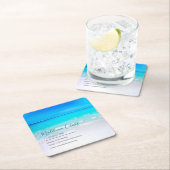 Ocean Zee Business Contact Blauw Kartonnen Onderzetters (Insitu)