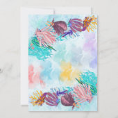 Ocean Zee Colorful Boy Octopus Birthday Kaart (Achterkant)