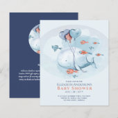Ocean Zee Life BABY SHOWER Blue Whale (Voorkant / Achterkant)