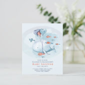 Ocean Zee Life BABY SHOWER Blue Whale (Staand voorkant)
