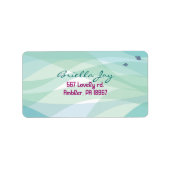 Ocean Zee Life Bat Mitzvah Invitation Etiket (Voorkant)