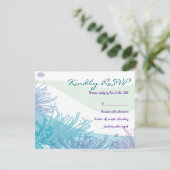 Ocean Zee Life Bat Mitzvah Uitnodigingskaart RSVP Kaartje (Staand voorkant)