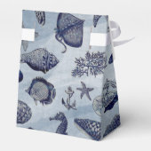 Ocean Zee Life Nautical Seashells Beach Weddenscha Bedankdoosjes (Achterkant)