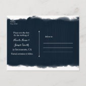 Ocean Zee Life nautische zeeschelpen SAVE DE DATUM Aankondigingskaart (Achterkant)