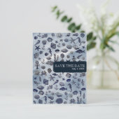 Ocean Zee Life nautische zeeschelpen SAVE DE DATUM Aankondigingskaart (Staand voorkant)