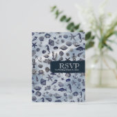 Ocean Zee Life nautische zeeschelpen strand RSVP Uitnodiging Briefkaart (Staand voorkant)