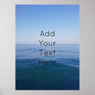 Ocean Zee Life Waves Nautical Photography Poster