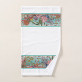 Ocean Zee Life White Aqua  Beach House Bad Handdoek (Handdoek)