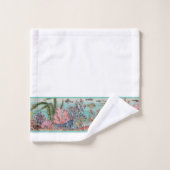 Ocean Zee Life White Aqua  Beach House Bad Handdoek (Wasdoekje)