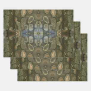 Ocean Zee Marine Sediment Gemstone Boxed Pattern Inpakpapier Vel