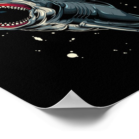 Ocean Zee Monster Hunting Megalodon Scuby Diver Gi Poster (Hoek)