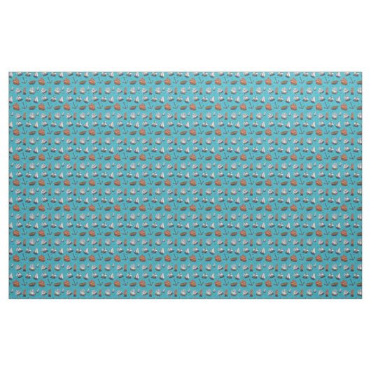 Ocean Zee Nautical Pattern Stof (Yard (91,4 cm))