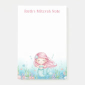 Ocean Zee Onderwater Zeemeermin Gepersonaliseerde Post-it® Notes (Voorkant)